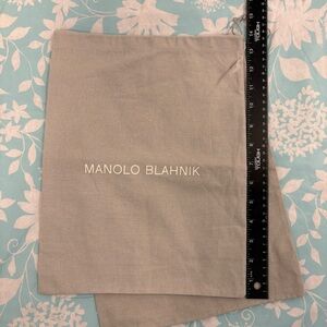 Manolo Blahnik designer shoe dustbags (2 bags)